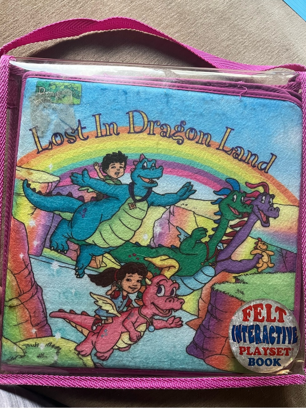 Vintage 2002 Dragon Tales ‘Lost in Dragon Land’ Felt Interactive Playset Book